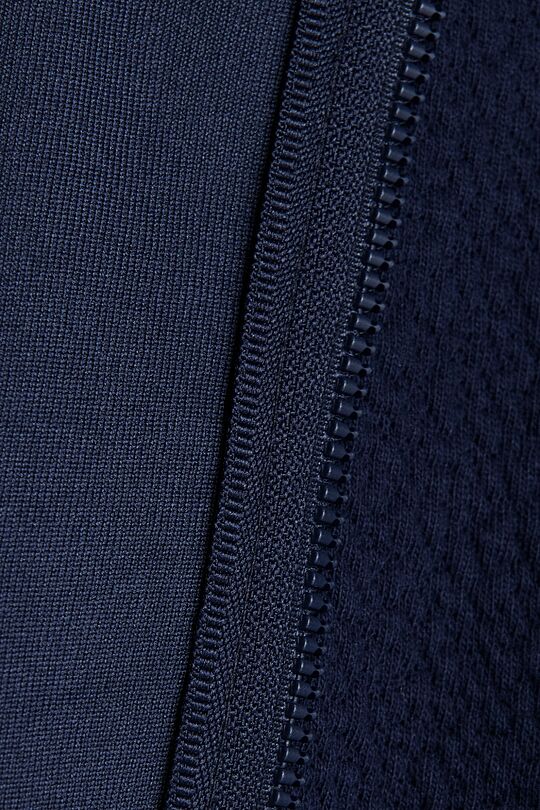 Textured full-zip sweatshirt 4 | BLUE | Audimas