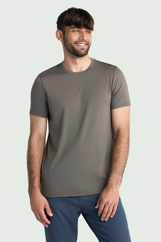 Lightweight merino wool T-shirt 1 | BROWN | Audimas