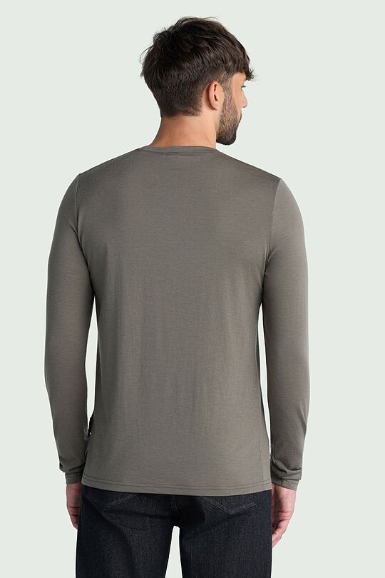 Lightweight merino wool long sleeve top 2 | BROWN | Audimas