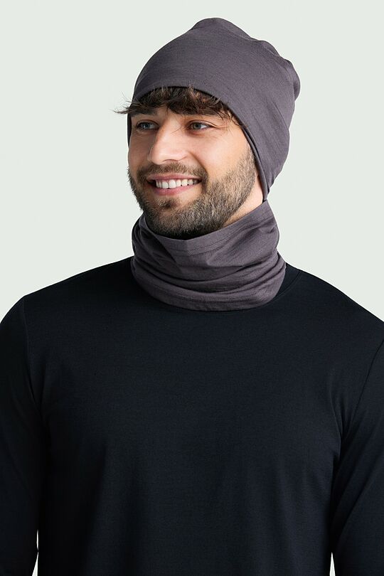 Lightweight merino wool beanie 1 | BROWN | Audimas