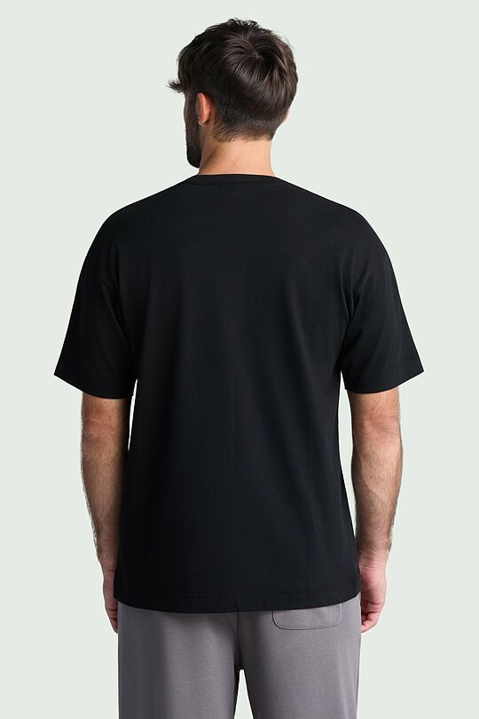 Short sleeves cotton T-shirt „Motiejus Valančius“ 3 | BLACK | Audimas