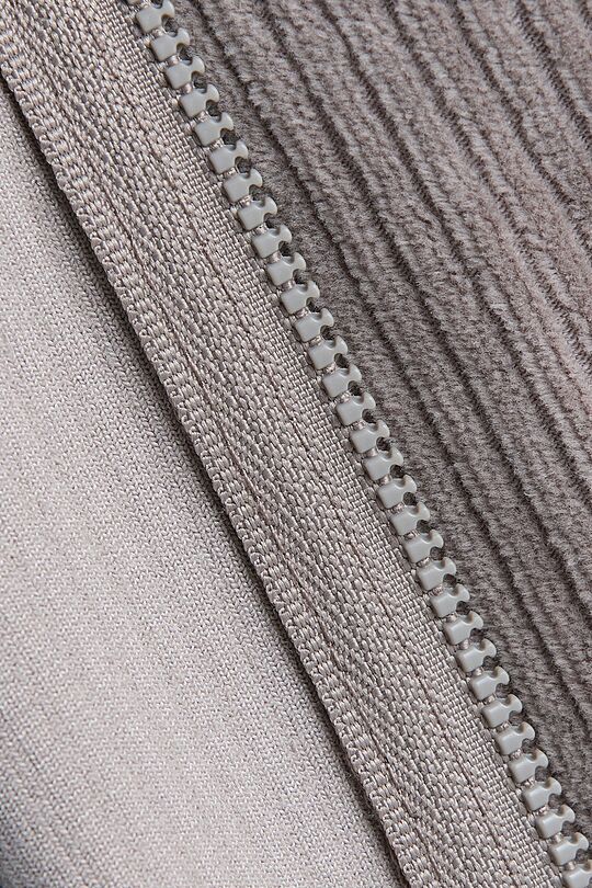 Full-zip velour jacket 4 | GREY | Audimas
