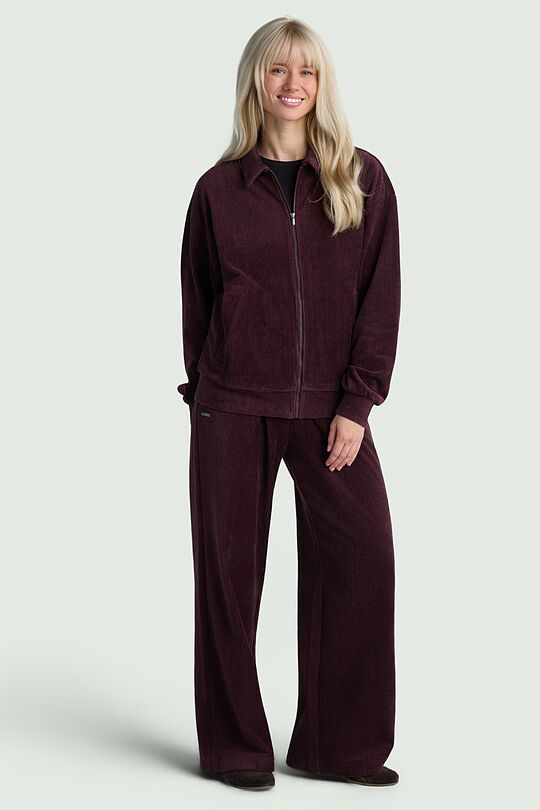 Full-zip velour jacket 5 | PURPLE | Audimas