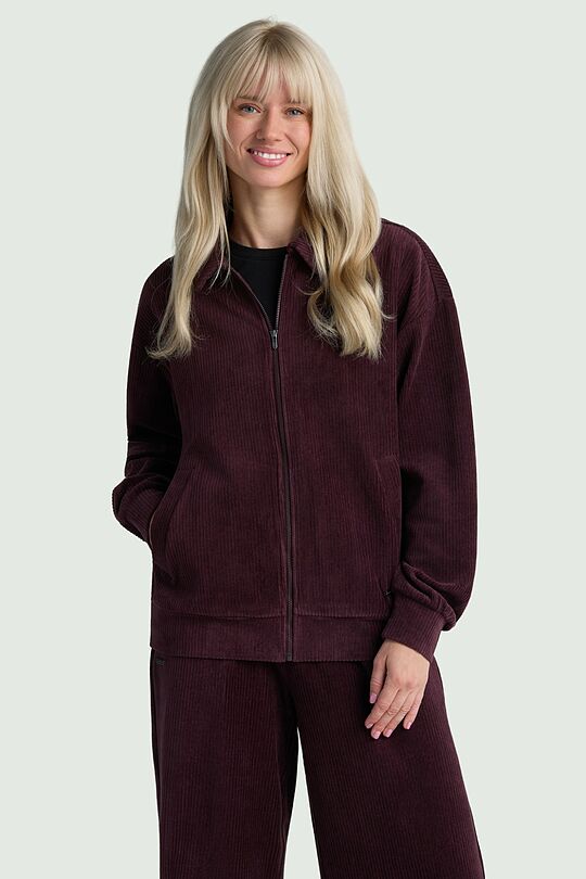 Full-zip velour jacket 1 | PURPLE | Audimas