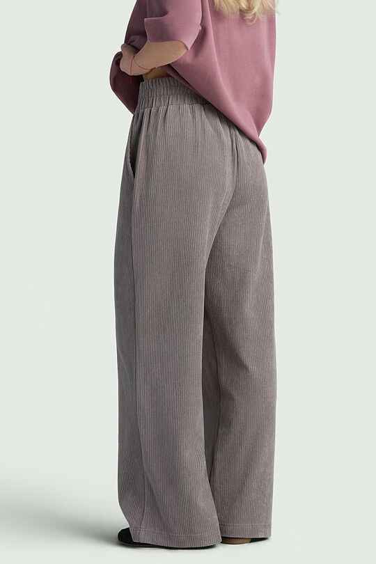 Wide velour sweatpants 3 | GREY | Audimas