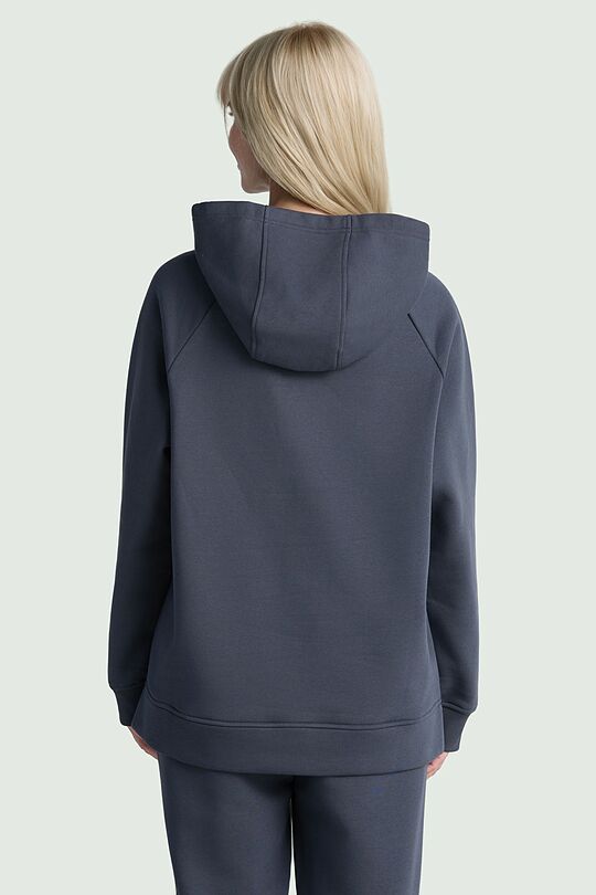 Cotton fleece hoodie 2 | DARK GREY | Audimas