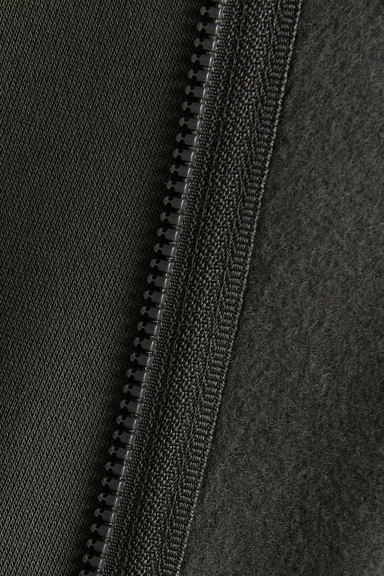 Cotton fleece full-zip hoodie 4 | CHAKI | Audimas
