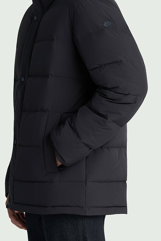 Down jacket with hood 4 | BLACK | Audimas