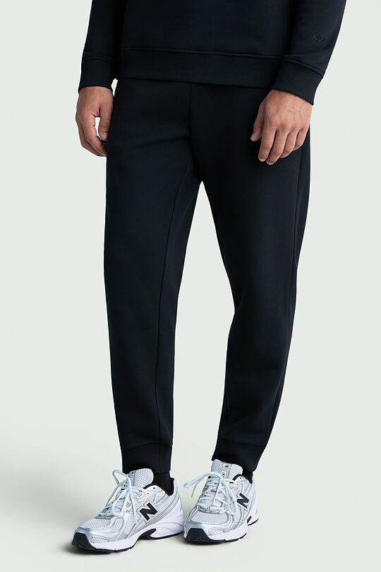 Cotton fleece sweatpants 2 | BLACK | Audimas