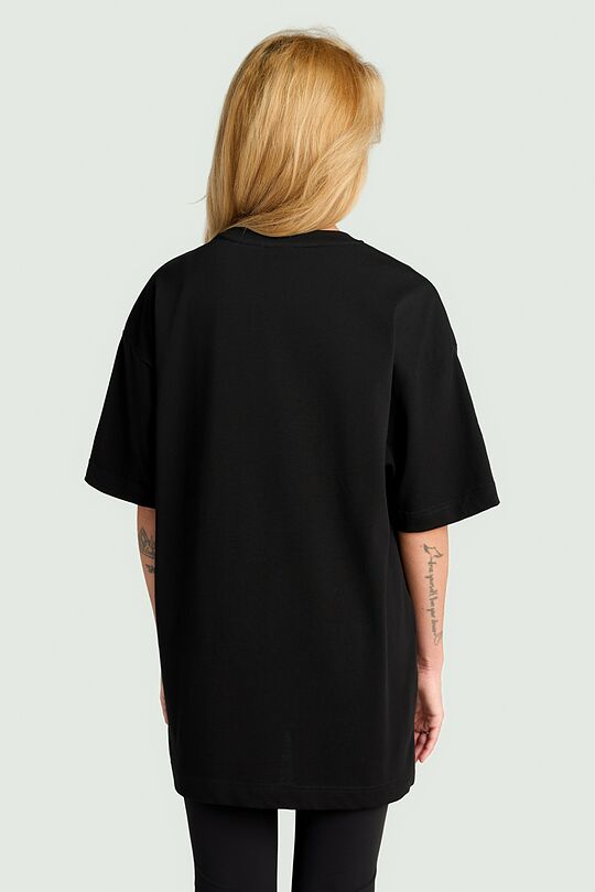 Short sleeves cotton T-shirt "Wild strength" 4 | BLACK | Audimas
