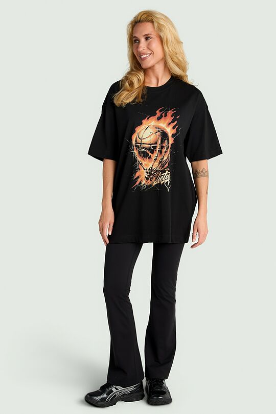 Short sleeves cotton T-shirt "Unbreakable" 6 | BLACK | Audimas