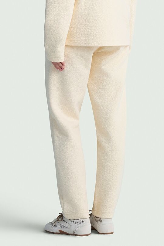 Textured tapered fit sweatpants 3 | Cream | Audimas