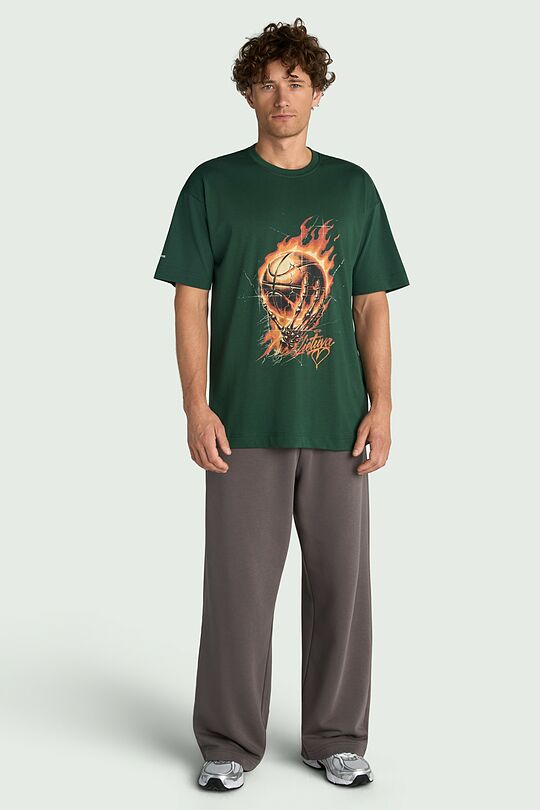 Short sleeves cotton T-shirt "Unbreakable" 6 | GREEN | Audimas