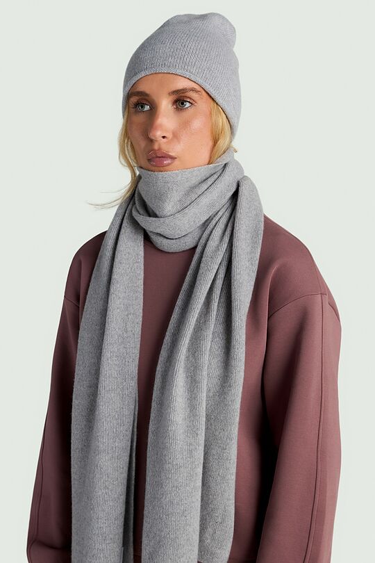 Merino wool hat with cashmere 3 | GREY | Audimas