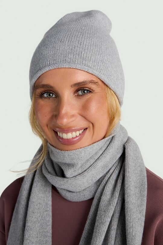 Merino wool hat with cashmere 1 | GREY | Audimas
