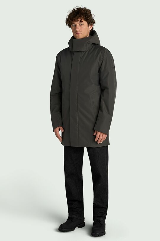 Elongated jacket with synthetic insulation 1 | CHAKI | Audimas
