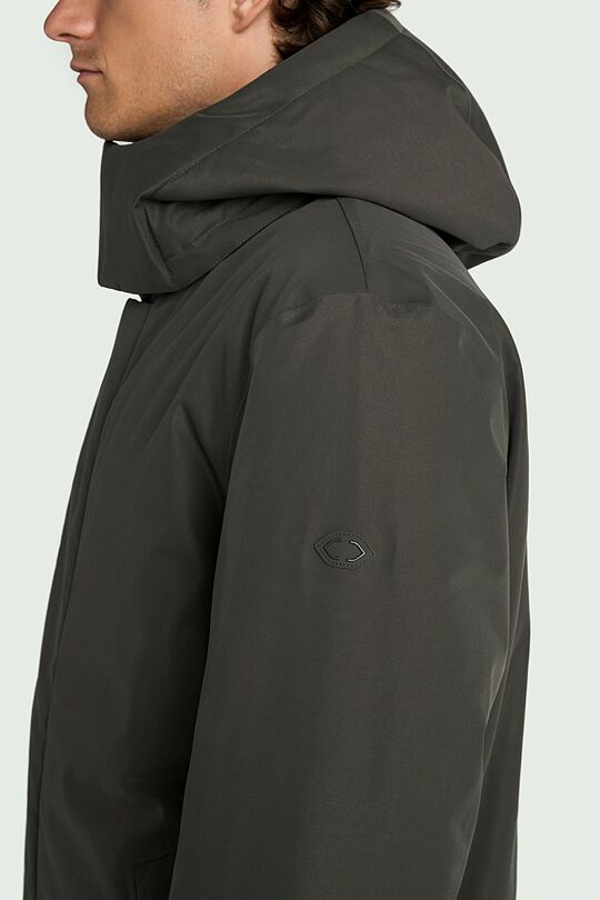 Elongated jacket with synthetic insulation 4 | CHAKI | Audimas