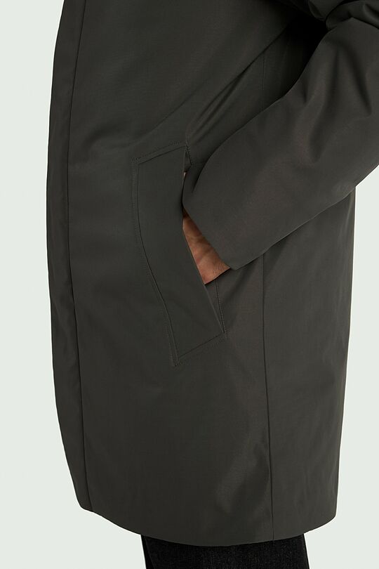 Elongated jacket with synthetic insulation 5 | CHAKI | Audimas