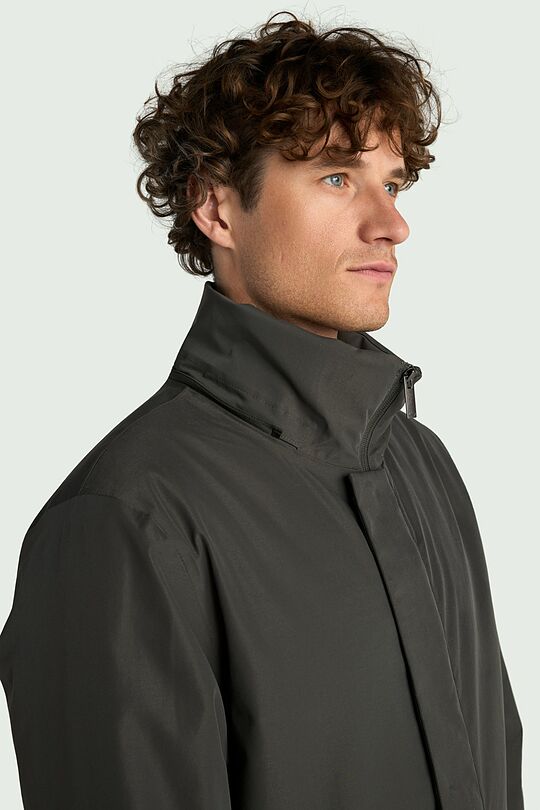 Elongated jacket with synthetic insulation 7 | CHAKI | Audimas
