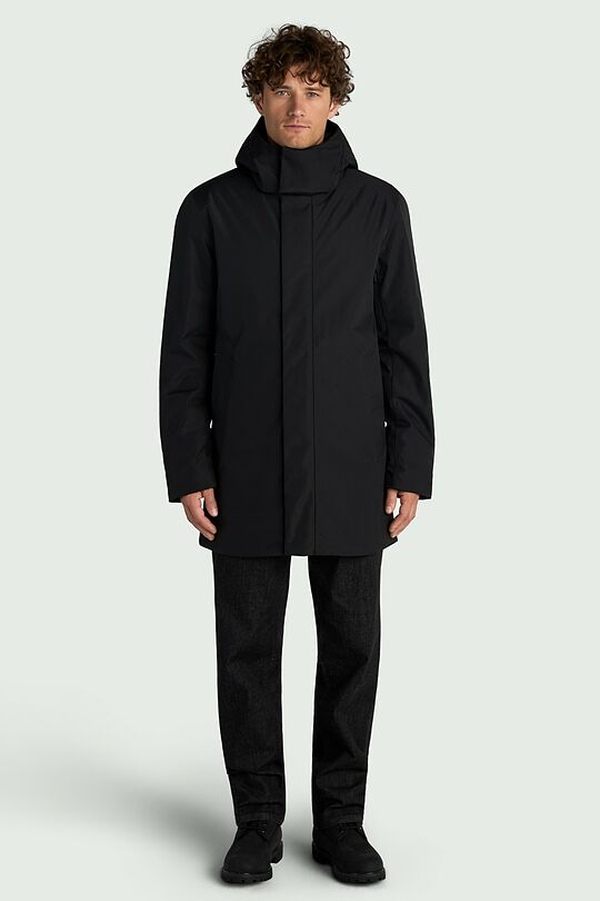 Elongated jacket with synthetic insulation 3 | BLACK | Audimas