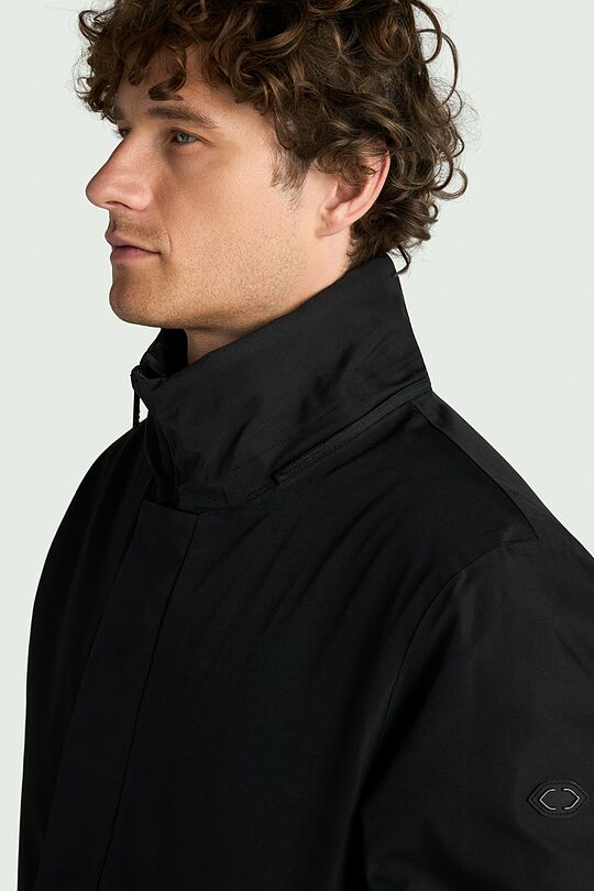 Elongated jacket with synthetic insulation 7 | BLACK | Audimas