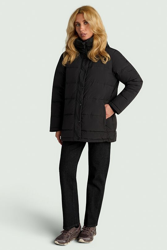 Down jacket with hood 6 | BLACK | Audimas