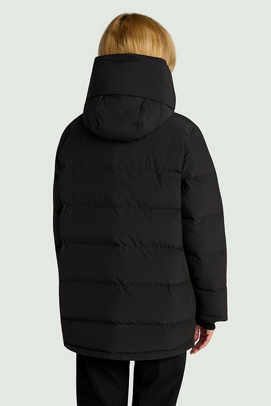 Down jacket with hood 2 | BLACK | Audimas