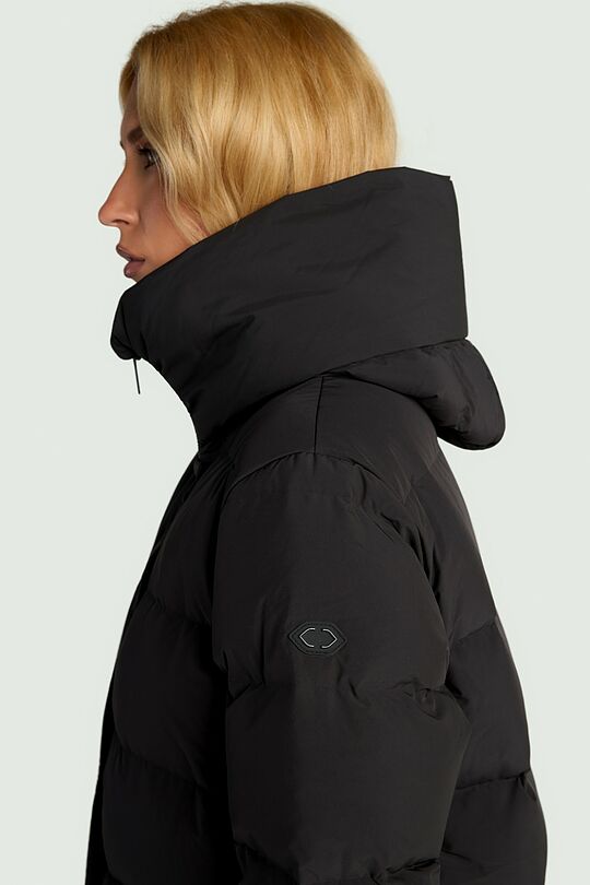 Down jacket with hood 4 | BLACK | Audimas