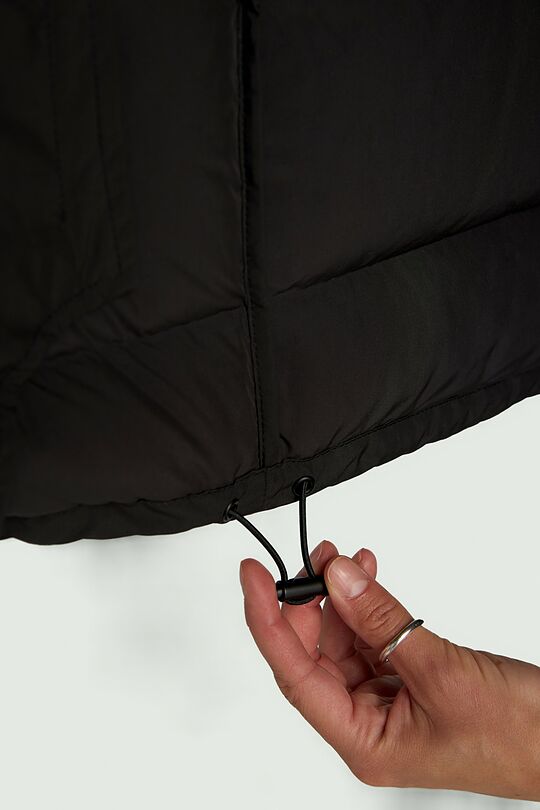 Down jacket with hood 5 | BLACK | Audimas