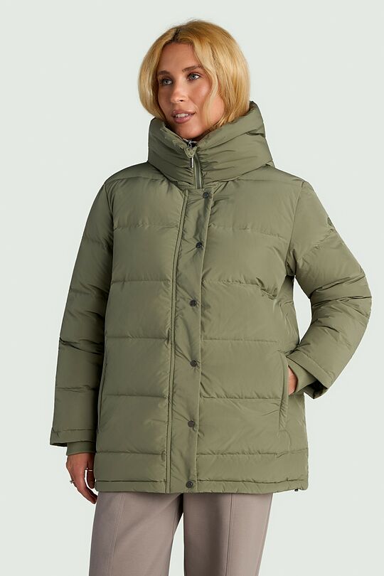 Down jacket with hood 3 | Green | Audimas