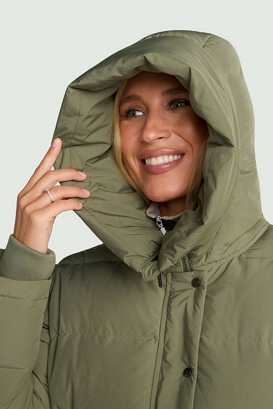 Down jacket with hood 5 | Green | Audimas