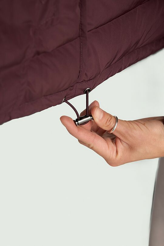 Down jacket with hood 6 | burgundy | Audimas