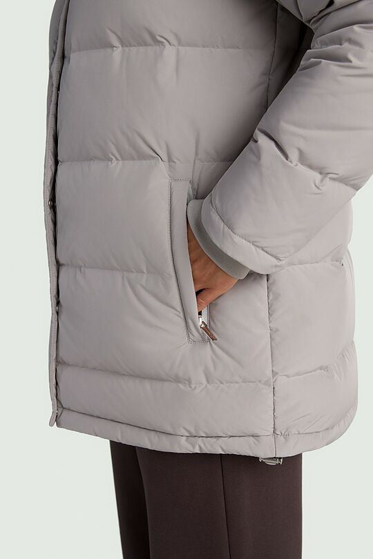 Down jacket with hood 6 | Cream | Audimas