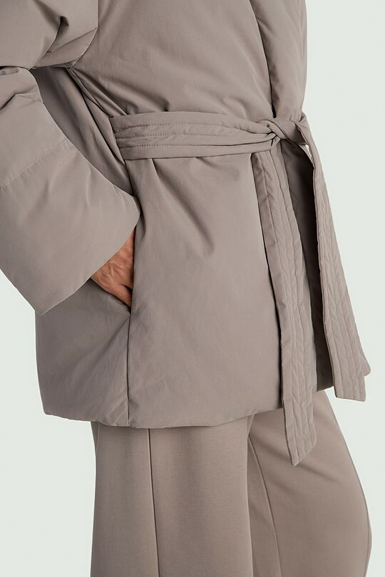 Wrap down jacket 5 | Cream | Audimas
