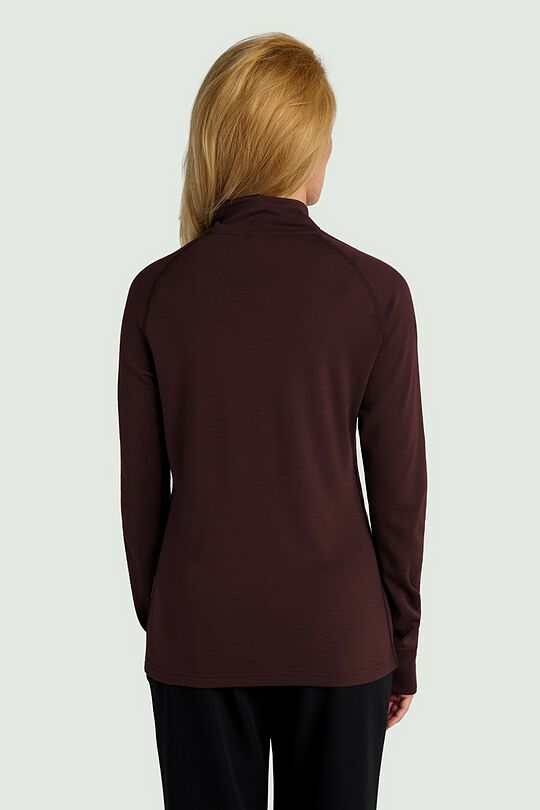 Merino wool half-zip sweatshirt 2 | BROWN | Audimas