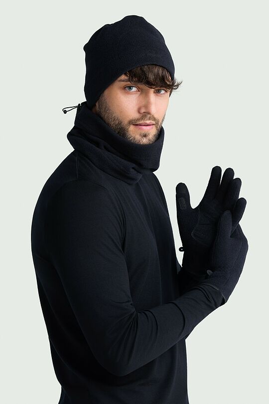 Polartec 100 Series fleece gloves 1 | BLACK | Audimas