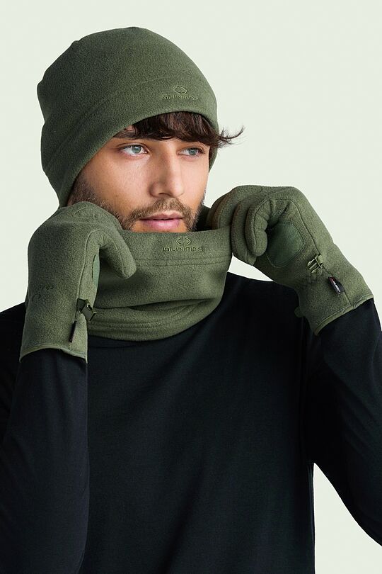 Polartec 100 Series fleece neck muff 1 | GREEN | Audimas