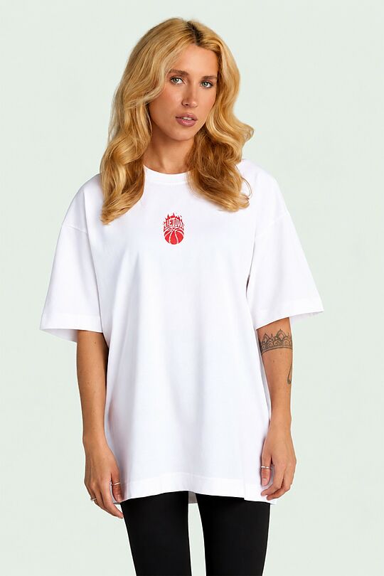 Short sleeves cotton T-shirt "Eternal Flame" 6 | WHITE | Audimas