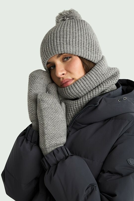 Mittens with fleece lining 2 | GREY | Audimas