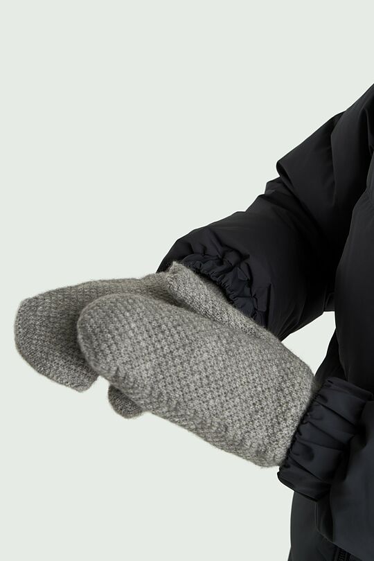 Mittens with fleece lining 1 | GREY | Audimas