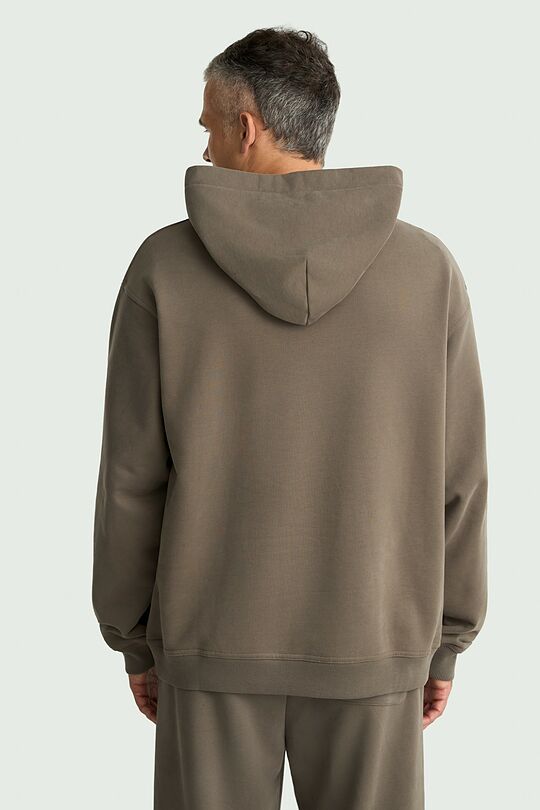 Oversized heavy-weight cotton hoodie 2 | CHAKI | Audimas