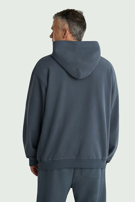 Oversized heavy-weight cotton hoodie 2 | Dark blue | Audimas