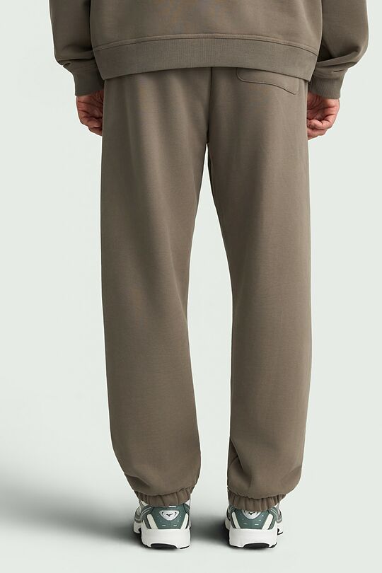 Heavy-weight cotton sweatpants 3 | CHAKI | Audimas