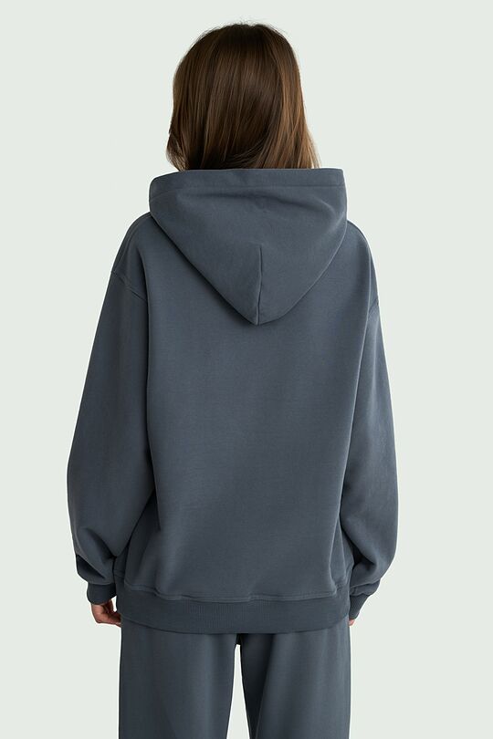 Oversized heavy-weight cotton hoodie 2 | Dark blue | Audimas