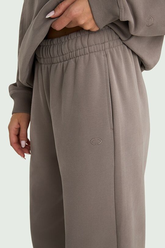 Heavy-weight cotton sweatpants 4 | Cream | Audimas