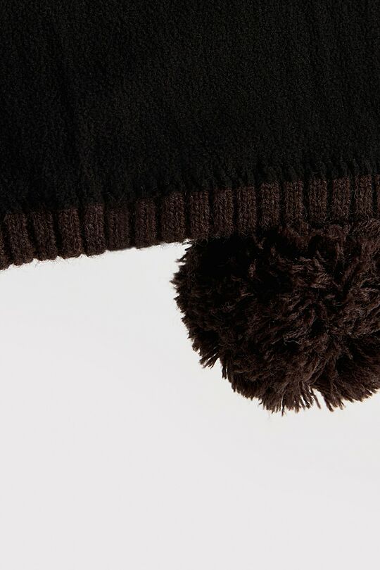 Knitted hat with fleece lining 4 | BROWN | Audimas