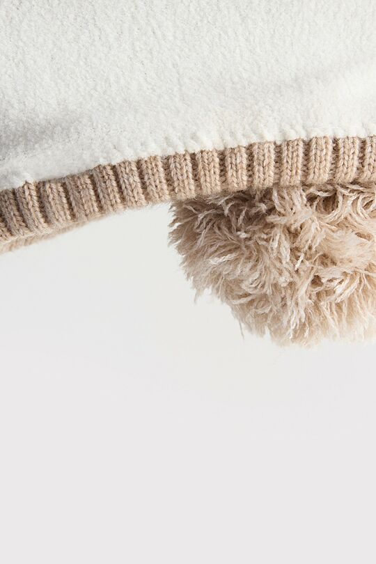 Knitted hat with fleece lining 5 | Cream | Audimas