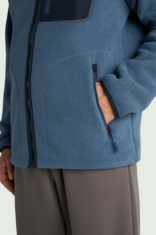 Sherpa fleece full-zip jacket 4 | BLUE | Audimas