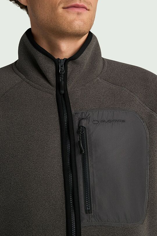 Sherpa fleece full-zip jacket 3 | GREY | Audimas