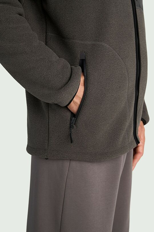 Sherpa fleece full-zip jacket 4 | GREY | Audimas